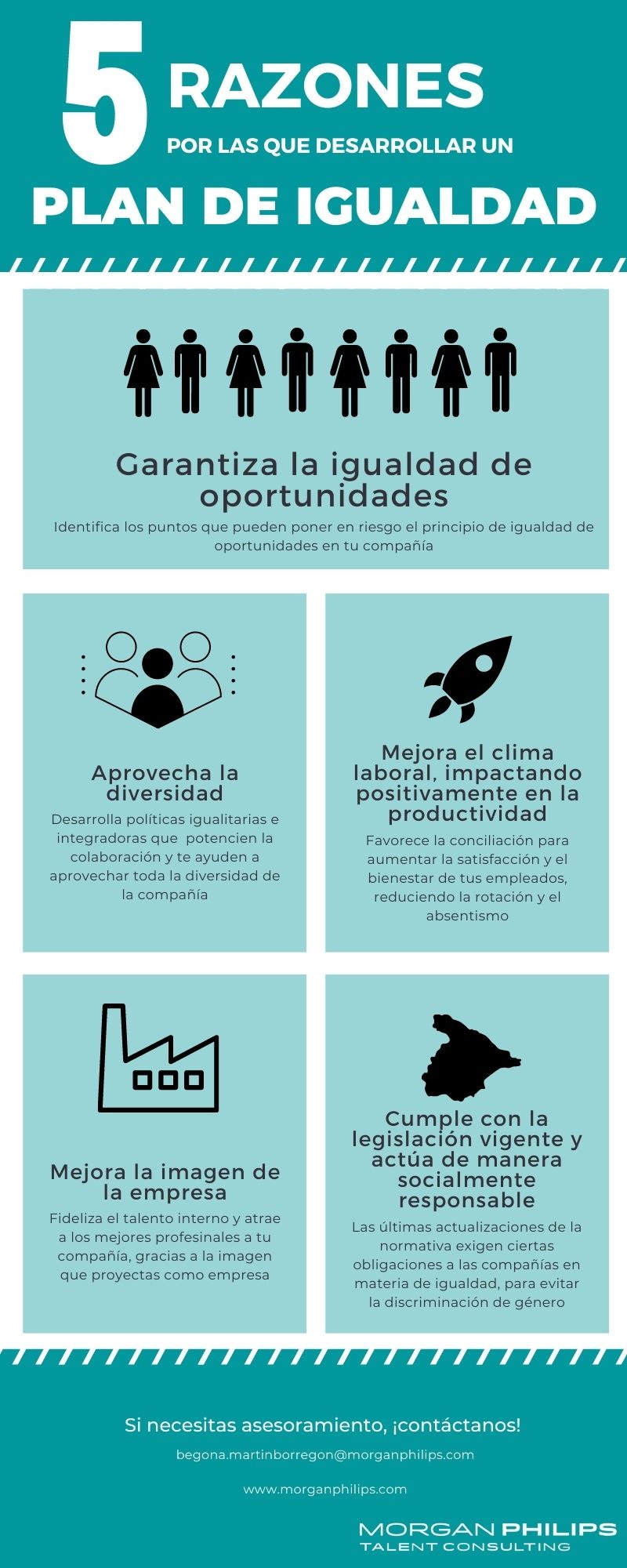 5 razones por las que desarrollar un plan de igualdad